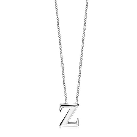 Sterling Silver Initial 'Z' Necklace – Yorkshire Jewellery Company