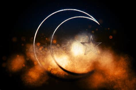 Moon and Star Islam Symbol, Islamic Symbol Stock Image - Image of ...