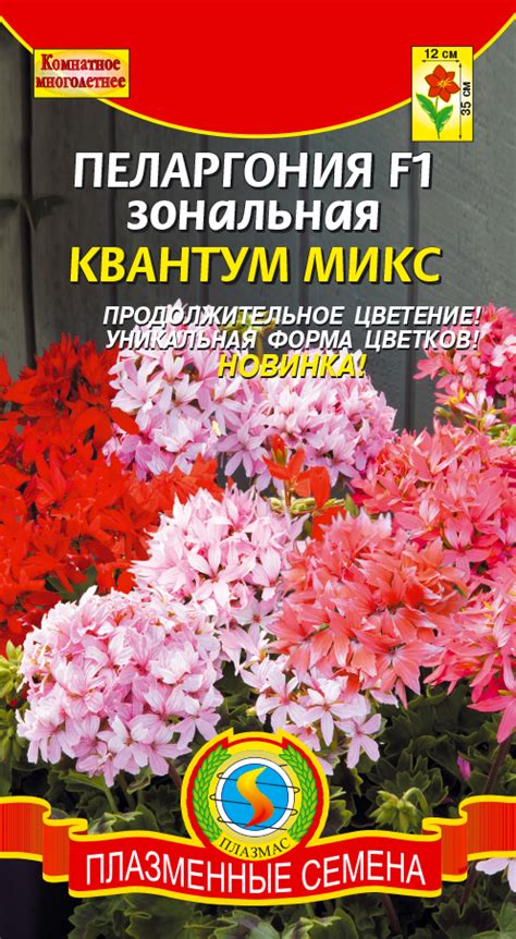 Пеларгония F1 зональная КВАНТУМ МИКС - Плазменные семена