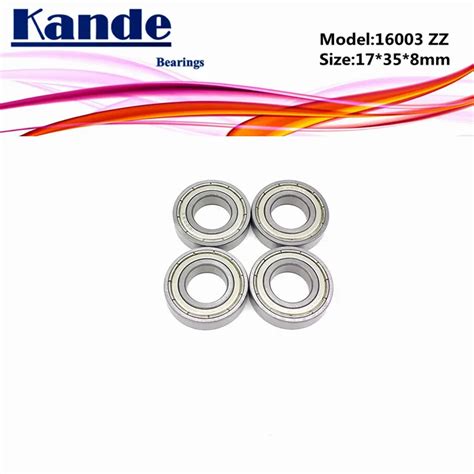 2pcs 16003 ZZ 16003ZZ Thin Section 16003 Bearing 17x35x8mm 16003 2Z-in ...