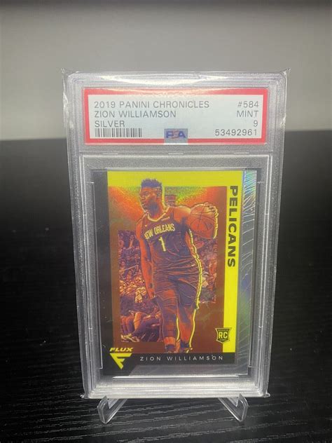 Panini Chronicles Zion Williamson Silver Flux Psa Mint