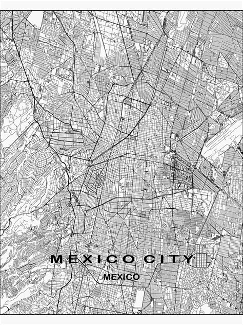 "Mexico city map, Mexico map, Mexico city map" Sticker for Sale by ...