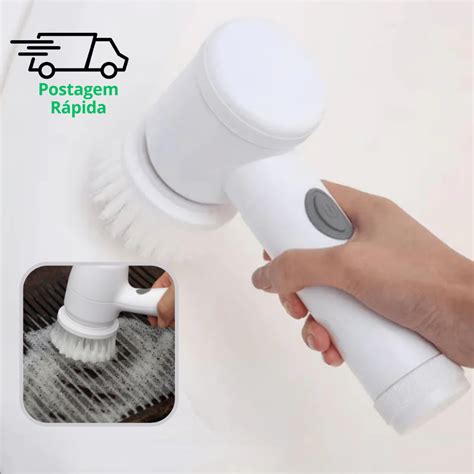 Escova Eletrica Para Limpeza Pesada - Escova Limpeza Elétrica Automática Esfregão Limpesa Pesada Giratória ...