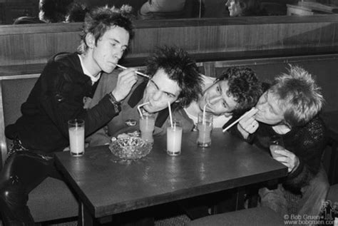 L R Johnny Rotten Sid Vicious Steve Jones And Paul Cook Of The Sex