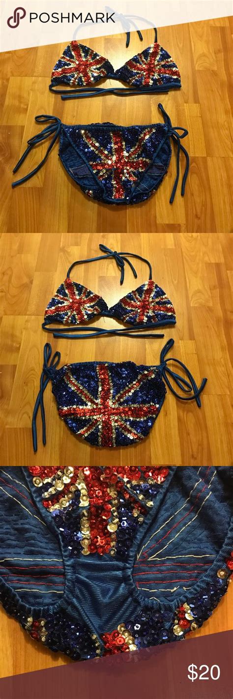 England Flag Bikini Set Flag Bikini Bikini Set Bikinis