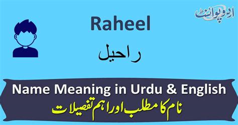 raheel  meaning  urdu rahyl raheel muslim boy