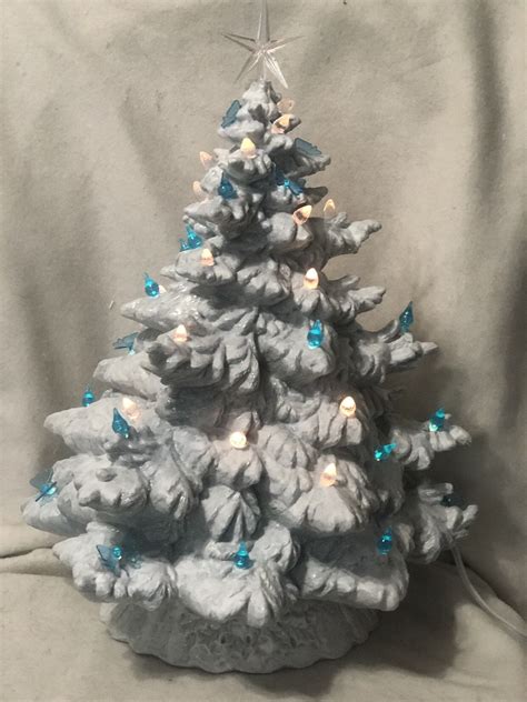 Blue Ceramic Christmas Tree