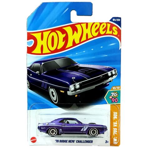 Hot Wheels Básico Mattel HW 70s vs 90s Dodge Hemi Challenger 70