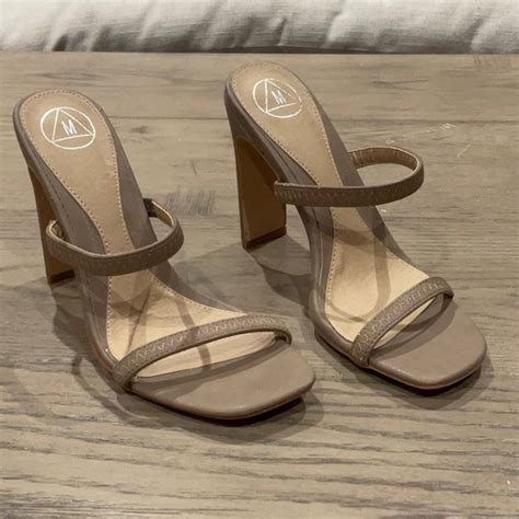 Shoes Missguided Nude Block Heels Poshmark