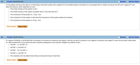 Solved A 3-kg object moving to the right on a frictionless, | Chegg.com