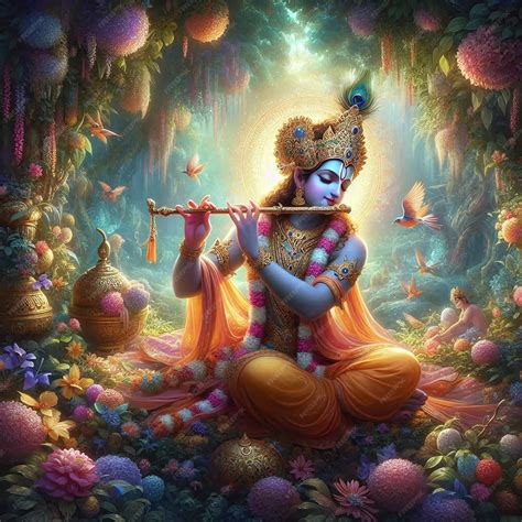 lord krishna krishna janmashtami ai generated posters premium ai