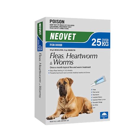 Neovet Flea And Worming For Extra Large Dogs Over 25kg Pet Chemist