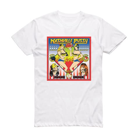 Nashville Pussy Get Some Album Cover T Shirt White ALBUM COVER T SHIRTS
