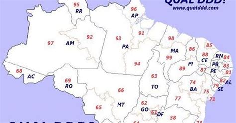 Prefixo 85 Qual Estado - Ddd 66 Onde Fica _ Lista de cidades e estados com código / prefixo DDD ...