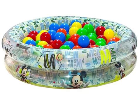 Piscina Infantil Bebe Crian As Infl Vel Litros Disney Mickey Home