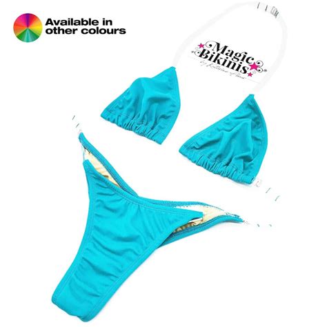 Quick Ship No Tan Lines Bikini Any Lycra Clear Straps