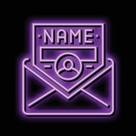 personalized email neon glow icon illustration 21231294 Vector Art at