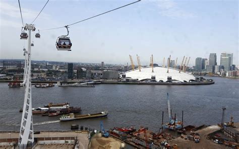 For English Fans New Cable Car Over River Thames Opens To Passengers