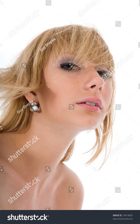 Portrait Nude Girl Green Eyes On Stock Photo 14914825 Shutterstock