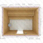 7x9x7 Custom Indoor Cedar Sauna Kit Bsaunasusa