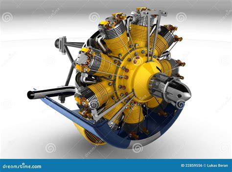 Radial Engine Cylinder Royalty Free Stock Photo