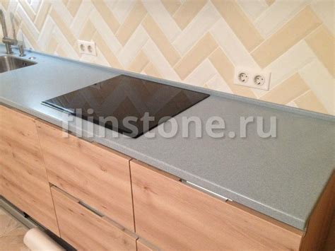 Столешница на кухню из акрилового камня Staron SS471. ЖК "Татьянин парк ...