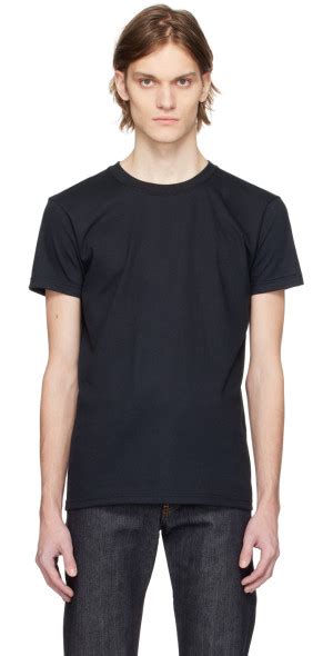 Naked Famous Denim Black Circular T Shirt