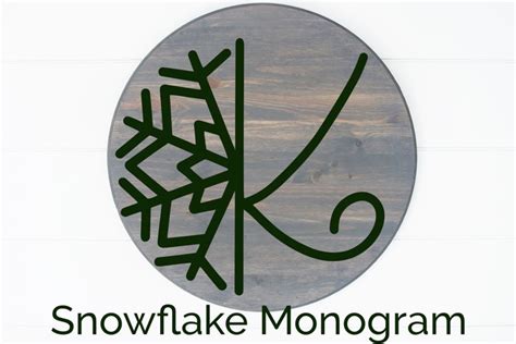 Snowflake Monogram - A Christmas Monogram Font