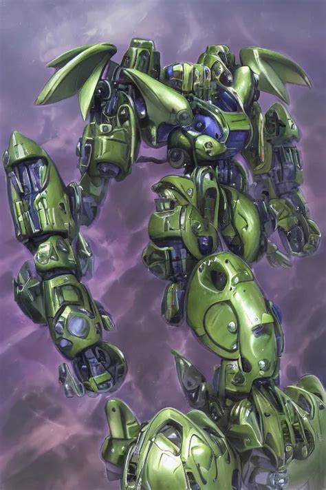 Amphibious Waterlily Mobile Suit Combat Mecha Whose Stable Diffusion