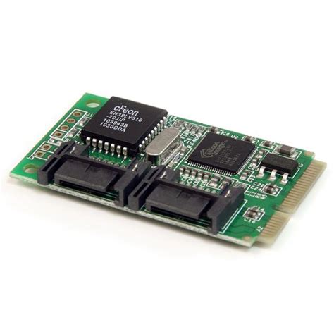 Mini Pcie To Sata Controller Card 2 Port With Built In Raid Support