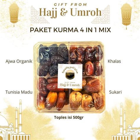 Jual Paket Kurma In Korma Mix In Oleh Oleh Isi Sekat Hadiah