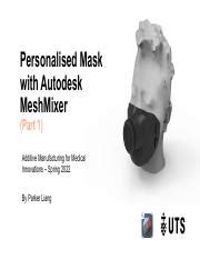 how to make a mask in meshmixer