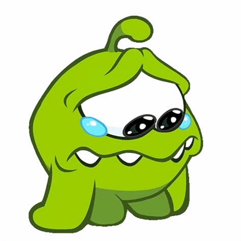 sad om nom sticker sad om nom cut  rope discover share gifs