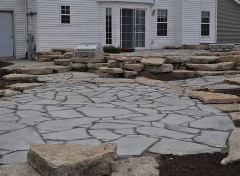 Rockford Brick Paver Landscape Features - Brick paver driveway, patio