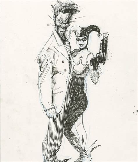 Harley Quinn And Joker Drawing