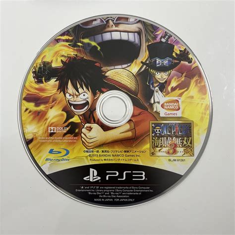 One Piece Kaizoku Musou 3 Sony PlayStation 3 PS3 JAPAN Game Complete