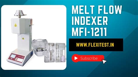 How To Test Melt Mass Flow Rate MFR Using Melt Flow Indexer YouTube