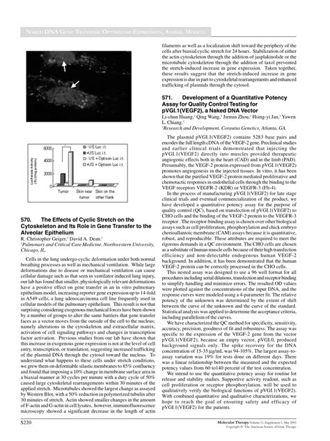 PDF 571 Development Of A Quantitative Potency Assay For Quality