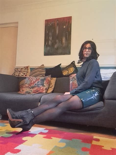 Danni In A Latex Skirt Sexy Lingerie And Seamless Pantyhose Pics Xhamster