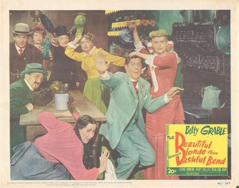 The Beautiful Blonde From Bashful Bend 1949 Original Vintage Lobby Card EstateSales Org