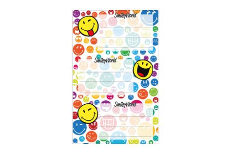 Naklejki Na Zeszyty Sztuk Smiley World Rainbow Herlitz Sklep