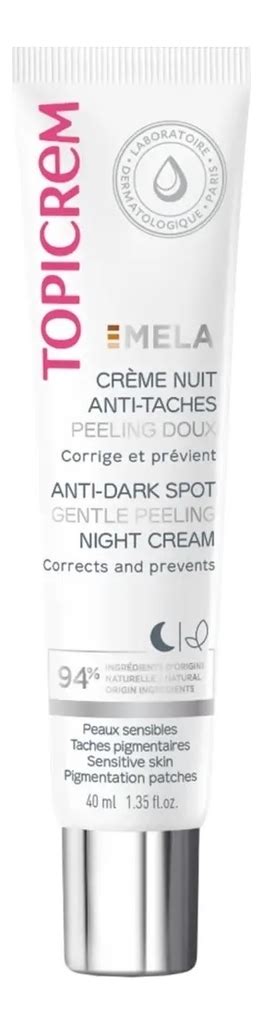 TOPICREM мягкий ночной крем-пилинг для лица против пигментных пятен ...