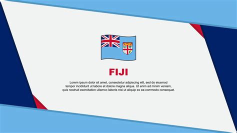 Fiji Flag Abstract Background Design Template. Fiji Independence Day ...