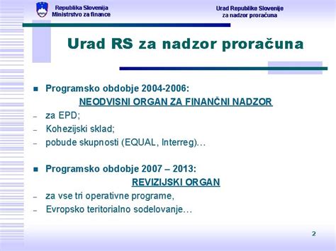 republika slovenija ministrstvo za finance urad republike slovenije