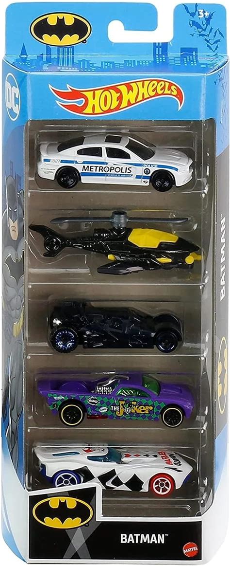 Z N Trading Hot Wheels Car Pack Batman Pack B Batman Dc The Bat Caped Crusader The Dark