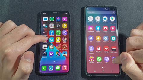 Iphone X Vs Samsung S10 Plus Comparison Speed Test YouTube