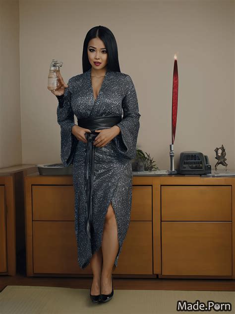 Porn Image Of Babe Nightgown Shiny Skin 40 Dark Fantasy Geisha Woman Created By AI