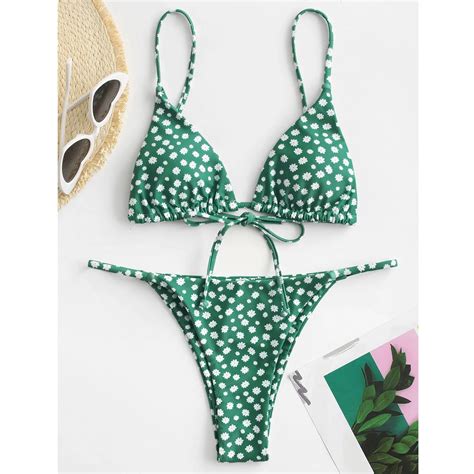 Sexy Bandage Bikini Set Women S Swimsuit Push Up Bra Low Waist Swimwear Stylish Bathing