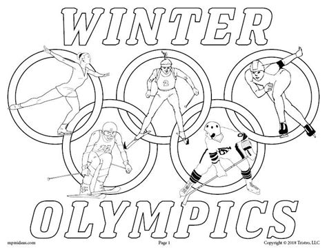 FREE Printable Winter Olympics Coloring Page! | Coloring pages winter ...