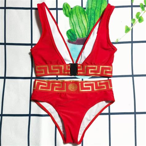 Versace Sport Bikini Red Beach Babe Bikini